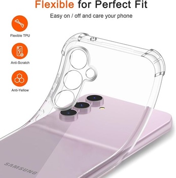 Pouzdro ivoler pro Samsung Galaxy S23 FE 5G (ne pro Samsung Galaxy S23), Transparentní ochranné