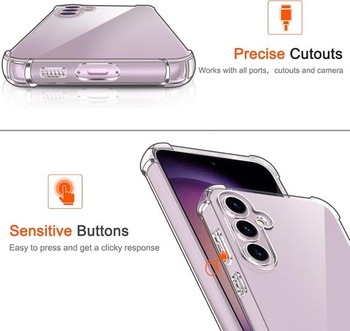 Pouzdro ivoler pro Samsung Galaxy S23 FE 5G (ne pro Samsung Galaxy S23), Transparentní ochranné