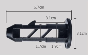 Naisfei 6ks čapy závesu veka popolnice čapy závesu popolnice pre 50L/80L/100L/120L/240L popolnice
