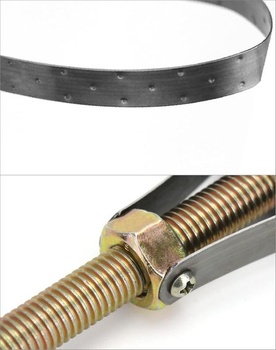 QWORK® páskový kľúč na olejové filtre s kovovým pásikom Ø 60-120 mm