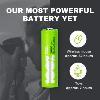 Baterie AA PeakPower 8 ks