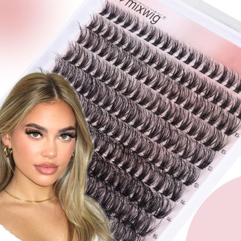 Cat Eye Lash Clusters Kit 80D Lash Extension Kit Prírodné zhluky rias Sada našuchorených
