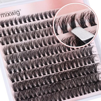 Cat Eye Lash Clusters Kit 80D Lash Extension Kit Prírodné zhluky rias Sada našuchorených