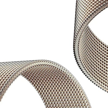 Remienok GIOPUEY kompatibilný s Huawei Watch GT 4/5 46mm/5 Pro 46mm, opletený remienok z nerezovej