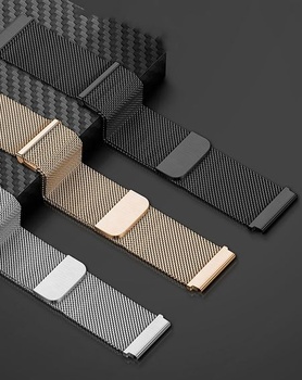 Remienok GIOPUEY kompatibilný s Huawei Watch GT 4/5 46mm/5 Pro 46mm, opletený remienok z nerezovej
