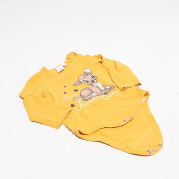 Dětské body Disney baby žluté vel.74