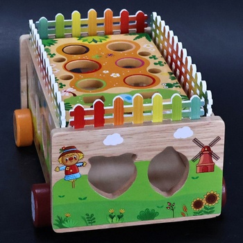 Montessori hračka KMTJT, vkladanie tvarov