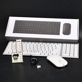 Set klávesnice a myši Seenda  bílá barva