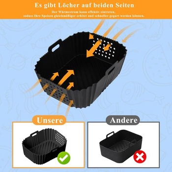 Silikónová teplovzdušná fritéza pre Ninja Foodi Dual Zone SL400EUCP AF400EU AF300EU, Airfryer
