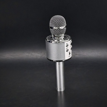 Karaoke Mikrofón ShinePick, 4v1, strieborný