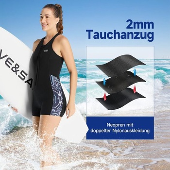 2mm neopren shorty dámské krátké obleky s předním zipem, neopren bez rukávů, bunda, potápění,