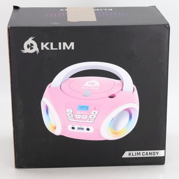 CD přehrávač pro děti KLIM růžový