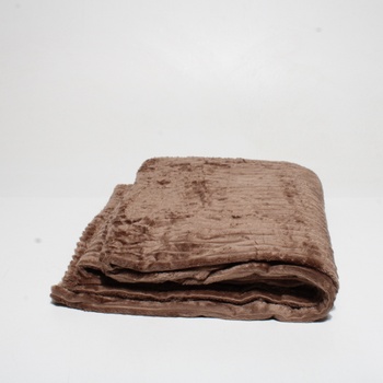 Hebká deka Miulee 170 × 210 cm hnědá