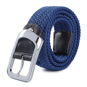 HANCHAO Stretch Belt Pletený pás Elastický látkový pás Pletený Unisex pás pro muže a ženy Široký