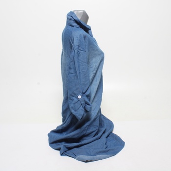 Dámské modré šaty z polyesteru