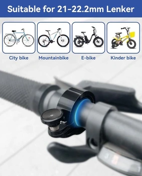 Zvonček na bicykel pre horské bicykle | Nový vylepšený zvonček na bicykel 2025 | Mini zvončeky na bicykel, hlasný