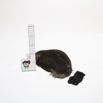 BECUS dámska krátka syntetická parochňa Pixie strihu s rovnými vrstvenými vlasmi pre cosplay (hnedá)