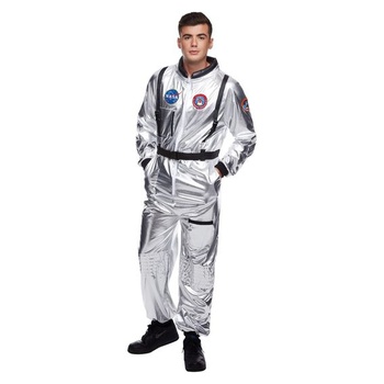 Morph Astronaut Costume Silver, Astronaut Costume Silver, Spaceman Costume Men, Astronaut Costume