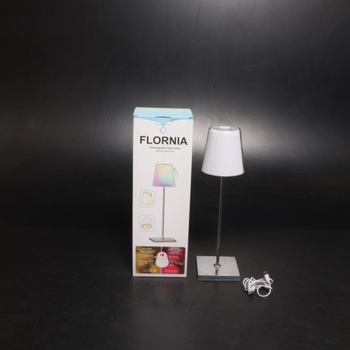 Stolová lampa Flornia MCTL007 strieborná