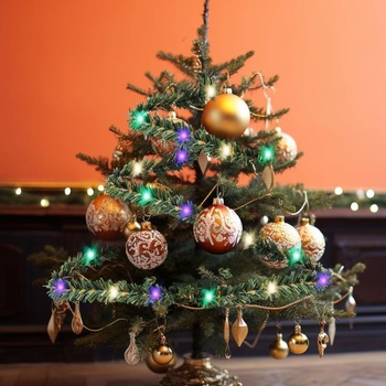 Domček pre bábiky mini LED svetelná reťaz 0,4m, farebné vianočné osvetlenie, doplnky pre trpaslíkov,
