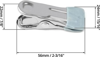 QWORK® Balenie 30 kolíčkov na bielizeň z nerezovej ocele Bez odtlačku Protišmykové spony na ponožky,