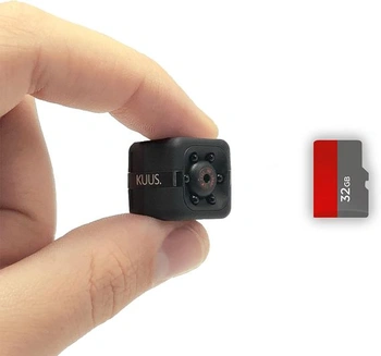 Vnútorná bezpečnostná kamera KUUS.® C1 Mini 2,3 cm | Vnútorný kamerový dohľad s nočným videním a