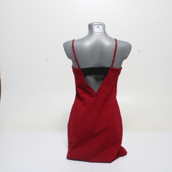 Dámské šaty červené  64EU na ramínka