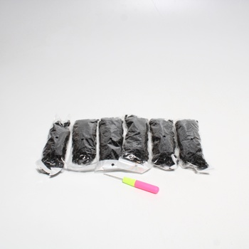 Dámské copánky XTrend černé 6ks 30,5 cm