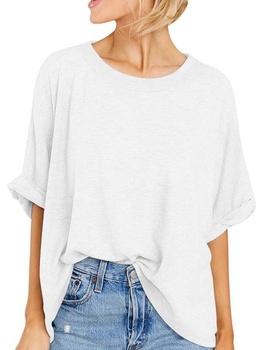 Dámské letní tričko GeGekoko s krátkým rukávem Tričko nadměrné velikosti Ležérní Volný Top