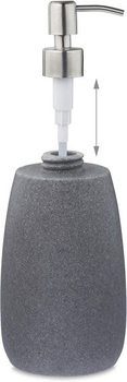 Relaxdays dávkovač mydla 300 ml, doplňovacia, kúpeľňa, kuchyňa, dávkovač tekutého mydla, okrúhly,