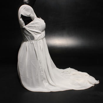 Bílé těhotenské šaty FEOYA 