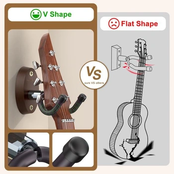 Nový nástenný držiak na gitaru Bee, držiak na gitaru na stenu basgitara, elektrická gitara, banjo