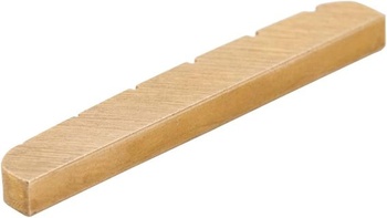 Musiclily Basic 42mm mosadzná gitarová matica s predrezaným sedlom pre elektrickú gitaru Strat Tele
