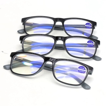 Dioptrické brýle MMOWW DEL006-3pc-Gray-3.0