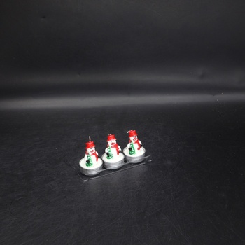 THE TWIDDLERS 15 mini vánočních čajových svíček bez vůně, 5 vzorů, 5x4cm - dekorace na vánoční stůl