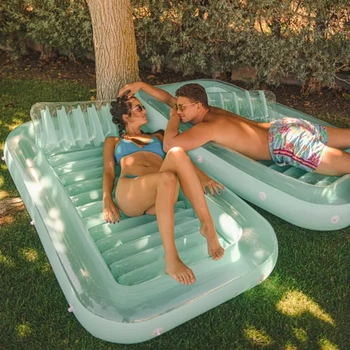 Nafukovací bazén Float Joy, člun pro dospělé, opalovací vana s nafukovacím polštářem pro rodinu
