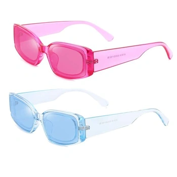 Obdélníkové sluneční brýle Dollger pro dorna Retro brýle s čtvercovým rámem UV400 Ochranné módní