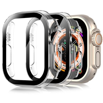 Hianjoo Pack 2 obalov kompatibilný s Apple Watch Ultra 49mm, všestranné PC ochranné púzdro a