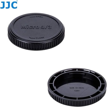 JJC krytka tela + zadná krytka objektívu pre Micro Four Thirds systém (M4/3), tj. bezzrkadlovky