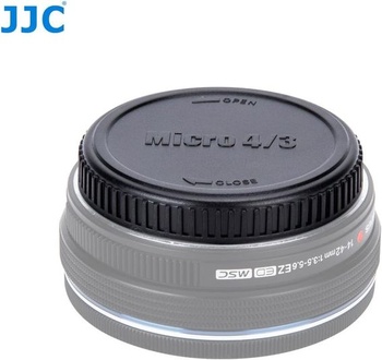 JJC krytka tela + zadná krytka objektívu pre Micro Four Thirds systém (M4/3), tj. bezzrkadlovky