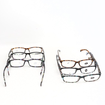 Dioptrické brýle Bosail, 6 ks, +2.5 dioptr.