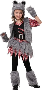 Dievčenská vesta Spooktacular Creations Kostým vlkolaka na Halloween