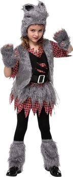 Dievčenská vesta Spooktacular Creations Kostým vlkolaka na Halloween