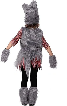 Dievčenská vesta Spooktacular Creations Kostým vlkolaka na Halloween