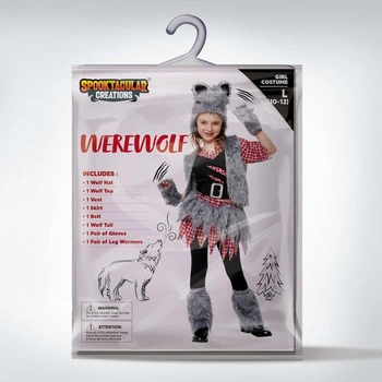 Dievčenská vesta Spooktacular Creations Kostým vlkolaka na Halloween