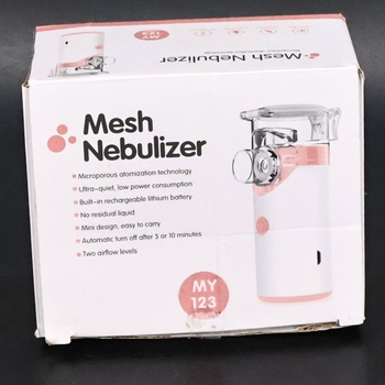 Inhalačný prístroj Mesh nebulizer ružový