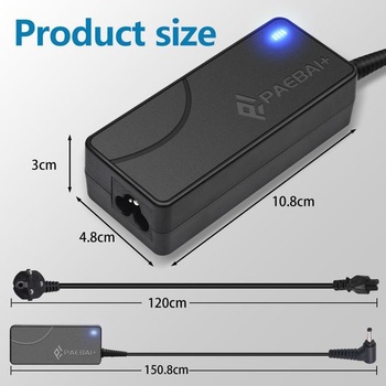 PAEBAI+ 65W 45W Laptop Power Supply Nabíječka pro Lenovo IdeaPad 310 310S 320 320S 330 330S S340