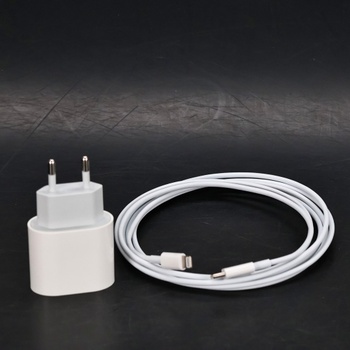 Bílá USB - C lightning nabíječka
