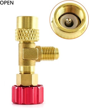 QWORK® ventil klimatizácie, ventil regulácie prietoku, pre hadicu chladiacej kvapaliny 1/4