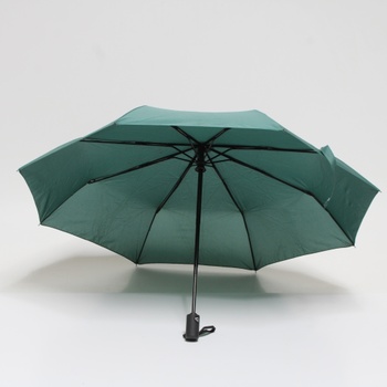 Cestovní deštník, zelený, skládací